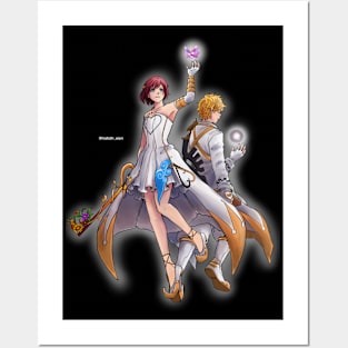 Kairi and Ventus Posters and Art